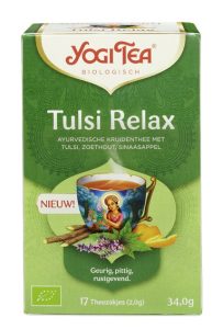 Ceai Tulsi Relax cu Busuioc Sfânt, Lemn Dulce și Citrice ECO