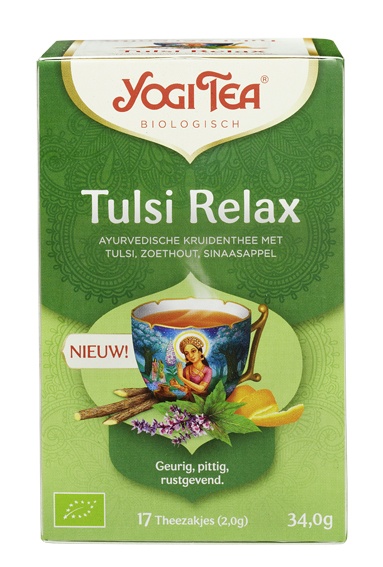 Ceai Tulsi Relax cu Busuioc Sfânt, Lemn Dulce și Citrice ECO