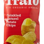 Chipsuri de Cartofi Ondulate cu Sare de Mare ECO – Trafo, 125g