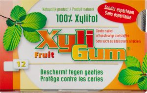 Gumă de Mestecat cu Xylitol Fruit – 12 Bucăți