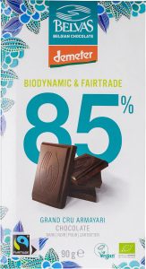 Ciocolată Neagră 85% ECO & Demeter, Belvas – 90g