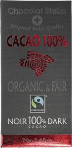 Ciocolată Neagră 100% Cacao ECO – Chocolat Stella, 70g
