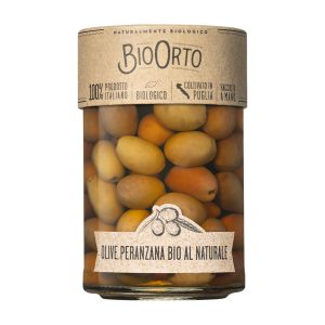 Măsline Peranzana cu Sâmburi în Saramură ECO, 350g