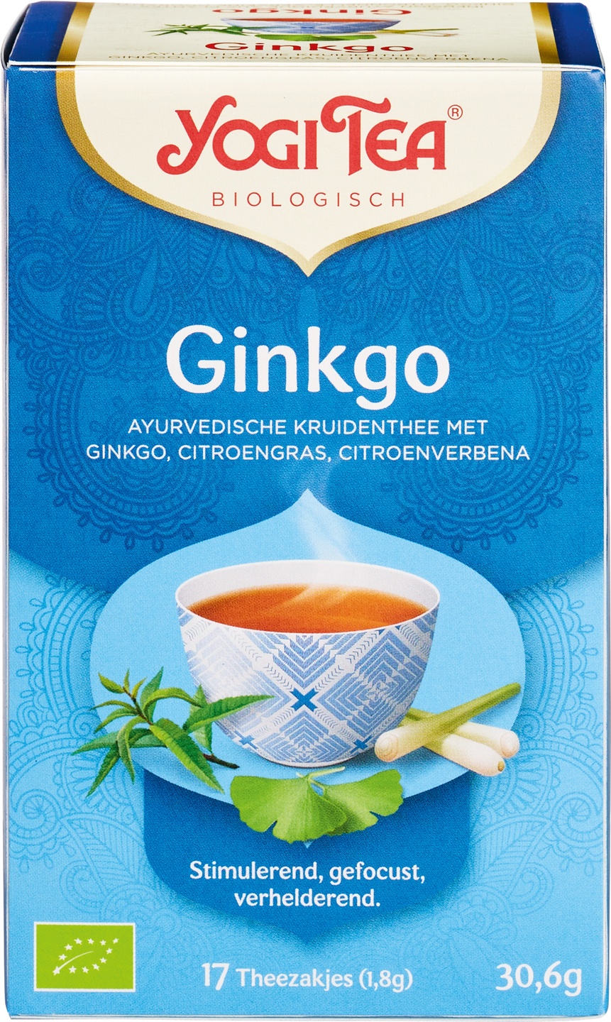 Ceai cu Ginkgo Biloba ECO – Yogi Tea, 17 Plicuri