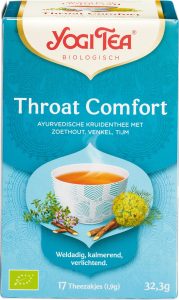Ceai pentru Confortul Gâtului ECO – Yogi Tea Throat Comfort, 17 Plicuri