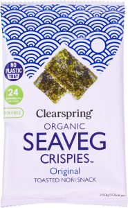 Snack din Alge Nori Original ECO, 4g – Clearspring