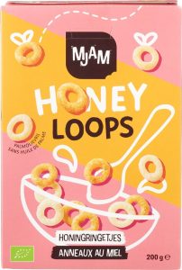 Cereale Honey Loops cu Miere ECO – MJAM, 200g