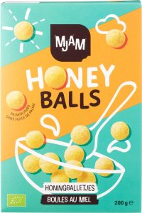 Cereale Honey Balls cu Miere ECO – MJAM, 200g