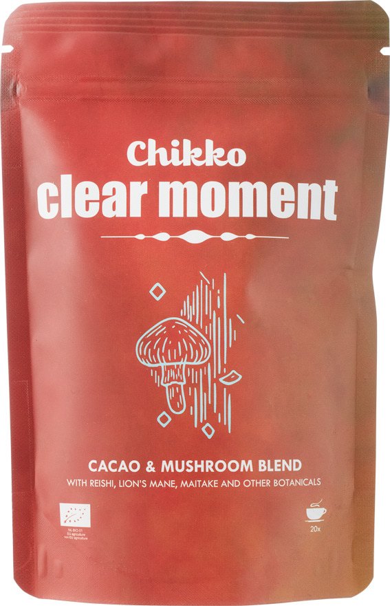 Băutură de Cacao cu Ciuperci Adaptogene Clear Moment ECO, Chikko – 100g