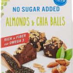 Bile de Ciocolată Neagră cu Migdale și Chia, fără Zahăr Adăugat ECO, Belvas – 100g