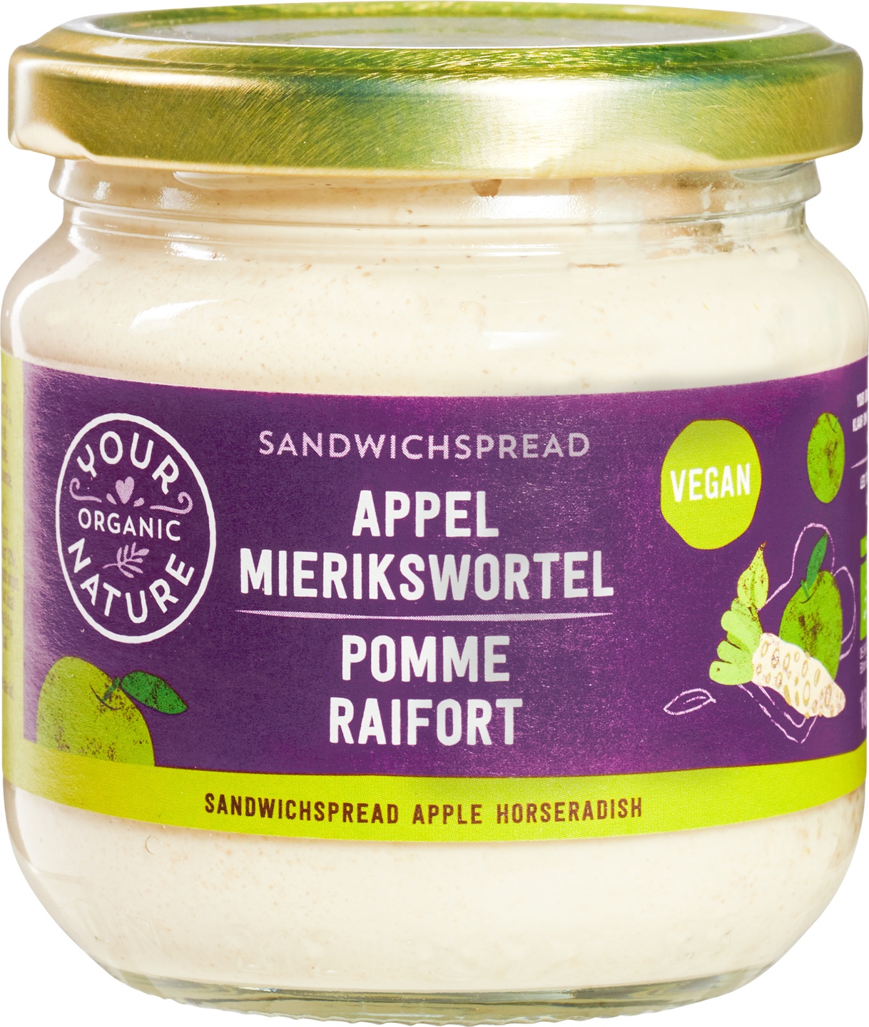 Pastă de Hrean cu Măr pentru Sandviș ECO, 180g